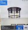 Joakim 2-Light Flush Mount Ceiling Light 11.8"X 8" Black 960 Lumens - NEW New