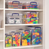 SUPERIO DEEP STORAGE CONTAINER (9.5 QT.) STORAGE BIN WITH LID - CLEAR