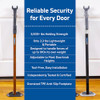 Securadoor Super Heavy Duty Metal Door Stoppers Bar with 3000+lbs Strength New