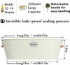 ‎GENERIC 20 TO 37 QUART LARGE ICE BUCKET, PARTY ICE BUCKET - WHITE
