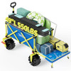 OLDBAHAMABAY 300LBS EXTRA LONG 49" L BEACH WAGON BIGWHEELS - ANIMAL PRINET