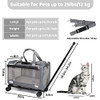 PROKEI Pet Carrier Cat Dog Airline Approved Rolling Trolley Grey - NEW New