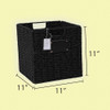 Ülkü Home Collection Wicker Storage Basket-Woven Paper Rope Wicker - Black New