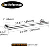 Nolimas Polished Chrome Bath Towel Bar Single Bars Towel Rack Rod - 24"