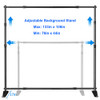 ShowMaven Backdrop Stand Heavy Duty Banner Stand Adjustable B07YLG5JH2 - Gray