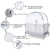 L RUNNZER Baby Crib Tent, Breathable Pop Up Canopy Auto-Lock Zipper - B08NJGZQZM