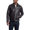 158AU855 TOMMY HILFIGER MEN'S CLASSIC FAUX LEATHER JACKET, MEDIUM - DARK BROWN