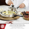 MAGEFESA Family 10-Piece Cookware Set Crafted Stainless Steel, 3 Quart - Silver New