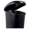 Hefty Lockable Step On Trash Can, 12 Gallon, 2/Pack HFTCOM225807545 - Black New