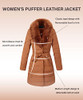 Bellivera Women's Winter Puffer Jacket Cold Resistant Patchwork 5527 CAMEL L New
