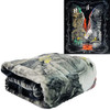 Plush Throw Blanket Mexican American Queen Bed 79"x 95" Faux Fur - B09HTCQK23 New