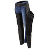 Milwaukee Leather SH1956 Women's 'Winged' Black Textile Chaps - X-Large New