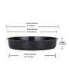 Idyllize 5 Pieces of 14 Inch Black Plastic Plant Saucer Drip Tray, (14") New