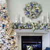 WANNA-CUL Pre-Lit 24 Inch Christmas Wreath 30 LED Lights - Wreath Only