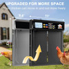 IBKINXX AUTOMATIC CHICKEN COOP DOOR SOLAR POWERED WITH TIMER - BLACK