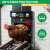 IBKINXX AUTOMATIC CHICKEN COOP DOOR SOLAR POWERED WITH TIMER - BLACK