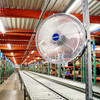 Global Industrial Workstation Fan 18" Diameter 4600 CFM 1/3 HP 3 Speeds - Gray New