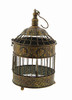 Deco 79 Metal Floral Birdcage Antique Twisted Rod Set of 2 24", 16"H, Bronze New