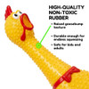 Animolds Crazy Huge Rubber Chicken 29 Inch Screaming Squeaks Up to 45 Seconds New