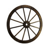 Zeckos 24 Inch Diameter Wooden Wagon Wheel Decorative Wall Hanging