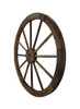 Zeckos 24 Inch Diameter Wooden Wagon Wheel Decorative Wall Hanging