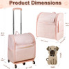 cat Carriers with Wheels,Travel pet Carrier SmallPuppy StrollerB0BWR9888V-NEW New