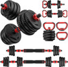 Trakmaxi Adjustable Dumbbell Set 20-70LBS Weights, 4 in 1 Weight Set - Black New