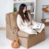 N&V Folding 2-in-1 Couch with Two Cushions Couch Memory Foam (B0CCNNWYTK) New