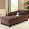 SureFit Deluxe Pet Chaise Cover Furniture Protector Bumper Chocolate New