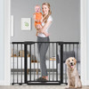 RONBEI 51.5" Auto Close Safety Baby Gate Extra Wide Child Gate - Black New