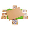 1500-pieces Puzzle Board Hard Cover 26"x 35" Table 8 Drawers B0CH2SPBSG - Black New