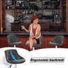 BestMassage PU Leather Bar Stools Modern Swivel Dinning Kitchen Chair Set of 2