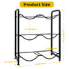 Iococee 5 Gallon Water Jug Rack, 3-Tier Water Bottle Holder Storage Rack New