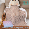 GCQC Checkered Sherpa Fleece Blanket Double-Sided Grid Warmer - Grey & White New