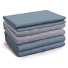 ACOMOPACK Adults Weighted Blanket 20lbs 2 Duvet Covers Cooling Duvet - Gray New