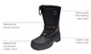Labo Pro Men's Winter Boots Waterproof Insulated Black 11 D/M