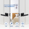 Ravinte 10 Pack Heavy Duty Door Lever Door Lock Square Door Handle B0B81VJZCM New