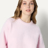 Amazon Essentials Women's Oversized-Fit Faux Mohair Sweater, Pastel Lila, S