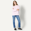 Amazon Essentials Women's Oversized-Fit Faux Mohair Sweater, Pastel Lila, S