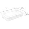 Sterilite 6 Pack Storage Box, 41 Quart Stackable Tote, Clear Plastic Container New