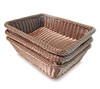 Colorbasket Rectangular Thick Trim Storage Basket (Brown) New