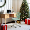 Homy Casa Armless Home Office Desk Chair Colorful Soft Mesh Desk Chair - Green