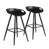 Cosy Furniture Stools 45 x 48 x 82 cm - B0131ZZC30 - Black/Grey