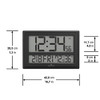 MARATHON Jumbo Atomic Wall Clock with Table Stand B017KNVOEK - Black New