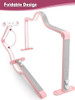 KALOLARY-A363 32" FOLDABLE HALF MOON LIGHT FOR NAIL DESK PHONE HOLDER - PINK