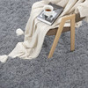 HOMBYS Soft Area Rug for Living Room 8x10 Feet Fluffy 2.4" Plush - Light Grey New