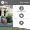 The HC Companies Round Prisma Flower Pot Saucers Durable Plant Tray - 17.5" Clay New