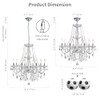 ANJIADENGSHI Mini Crystal Chandelier K9 Crystal Lighting Chandelier - Chrome