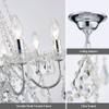ANJIADENGSHI Mini Crystal Chandelier K9 Crystal Lighting Chandelier - Chrome