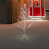 Northlight Pre-Lit Cascade Twig Tree Christmas Decoration, 4', Multicolor Lights